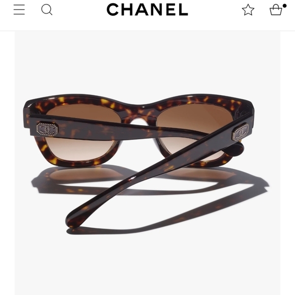 CHANEL AcetateDark Tortoise. Lenses: Brown Ref.5478 C714/S5 SUNGLASSES - Picture 1 of 16